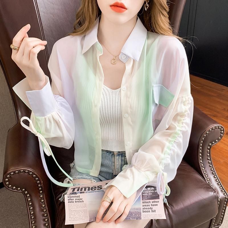 Damen Bluse Transparent mit Innovativen Details Eveloria