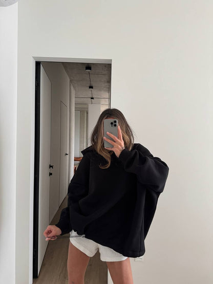 Damen Oversized Kapuzenpullover Lässiger Schnitt Eveloria