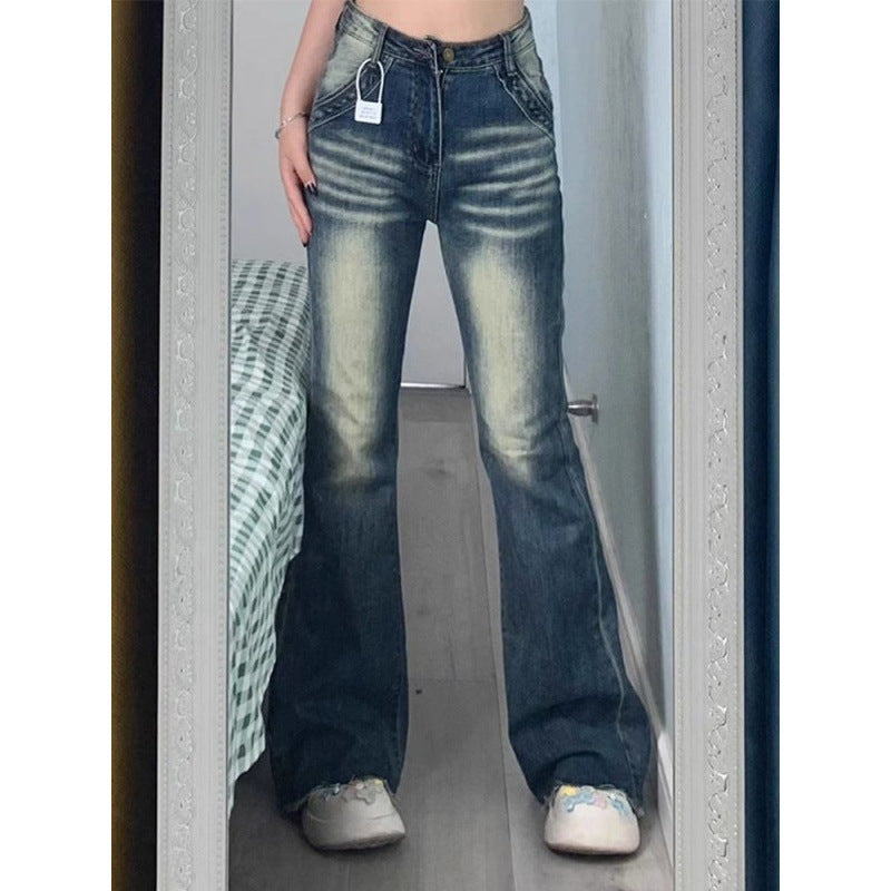 Damen Highwaist Flare Jeans Eveloria