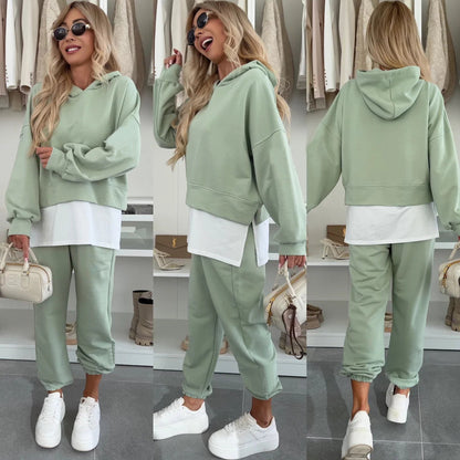 Damen Crop- und Jogginghose Set Eveloria
