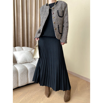 Damenpullover Überschnittene Schultern Trendig Elegant Beige