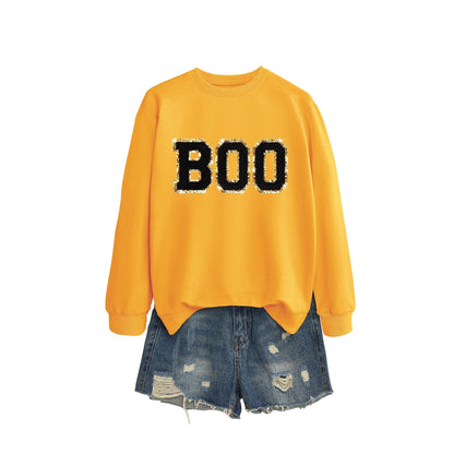 Damen Sweatshirt Glitzer Aufdruck Eveloria