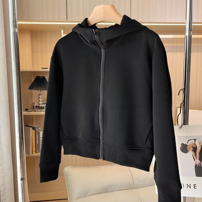 Damen Kapuzenjacke Bequem Reißverschluss Eveloria