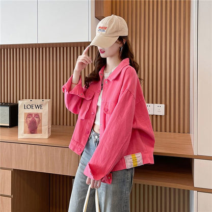 Damen Oversized-Jacke Druckknöpfe Eveloria