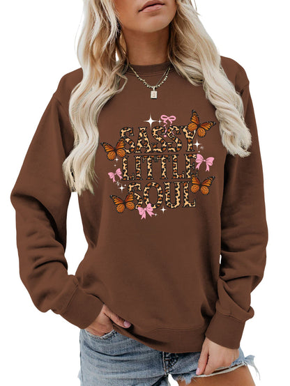 Damen Sweatshirt Schmetterlingsdesign Eveloria