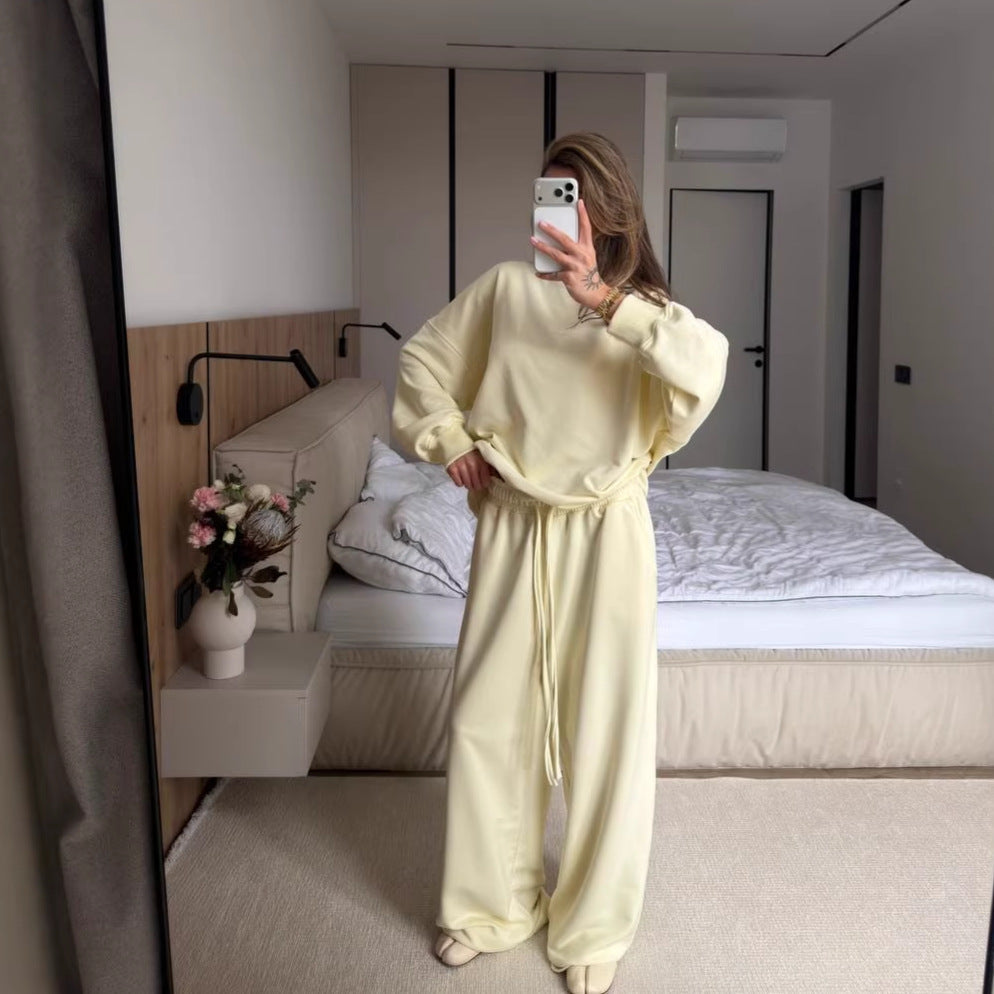 Damen Oversize Sweatshirt Lässig Breite Bündchen Grau - Eveloria