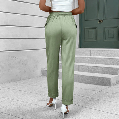 Damen Freizeithose Elastisch Weite Bein Eveloria