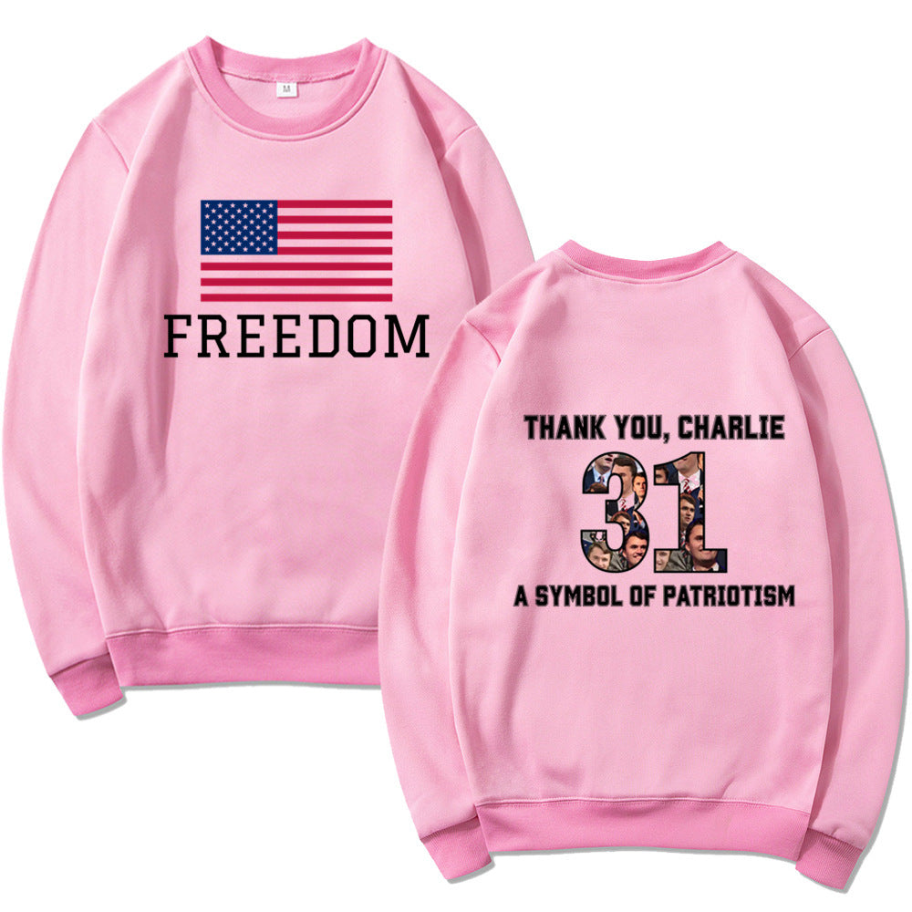 Damen Sweatshirt Softes Material Patriotisches Design Eveloria