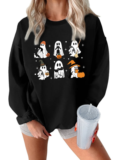 Damen Sweatshirt Grusel Motiv Eveloria