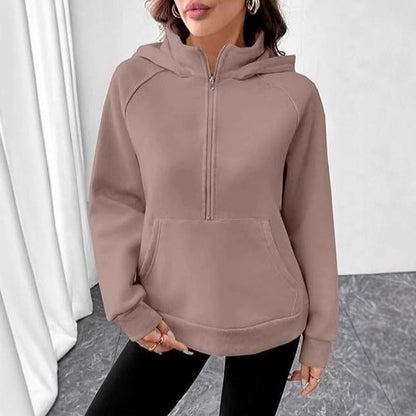 Damen Hoodie Kordelzug Sportlich Eveloria