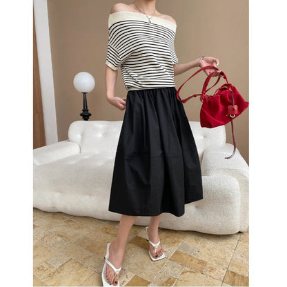 Damen Wickeloberteil Off-Shoulder Elegantes Oberteil Eveloria