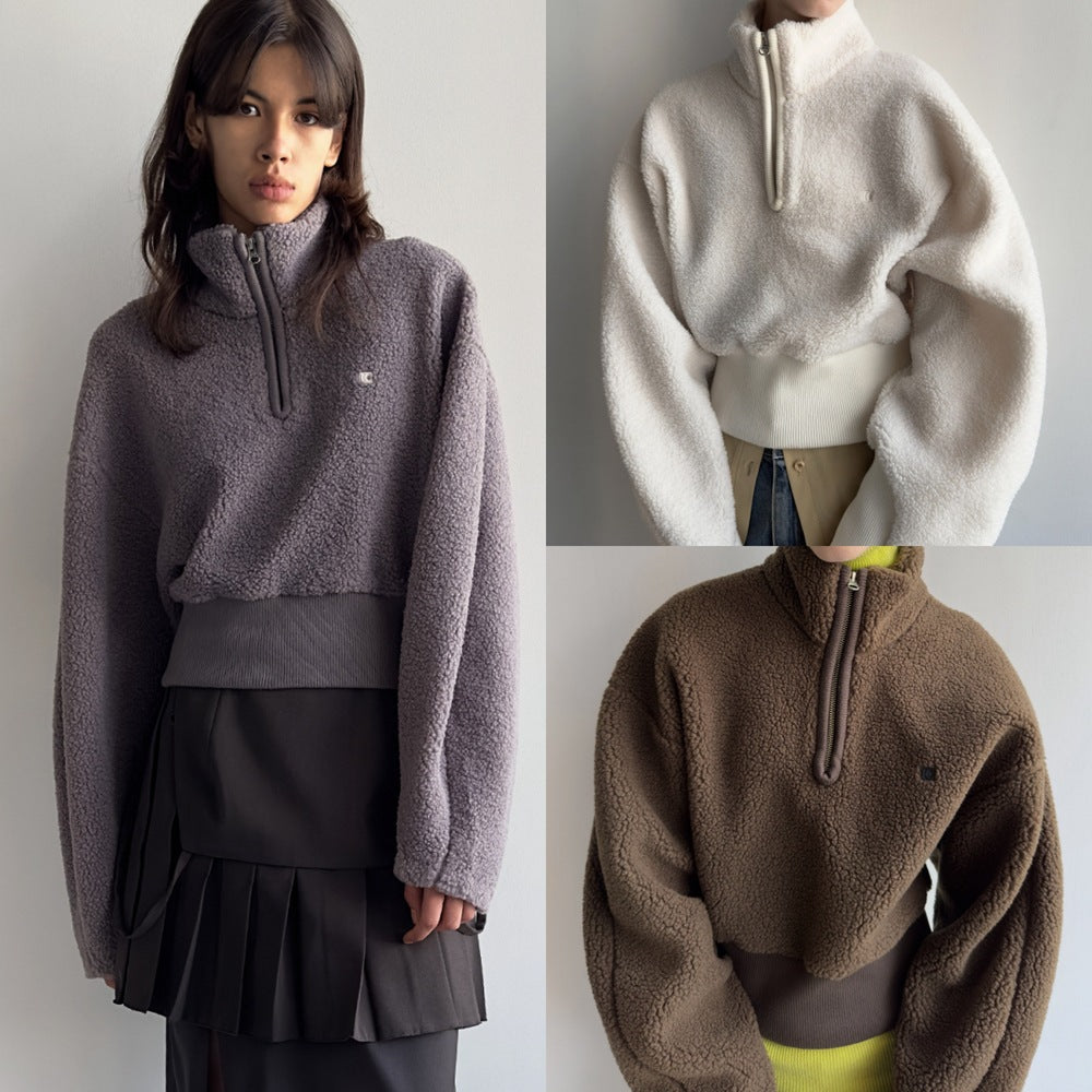 Damen Pullover Halbgeschlossen Kuschelig Eveloria - Eveloria