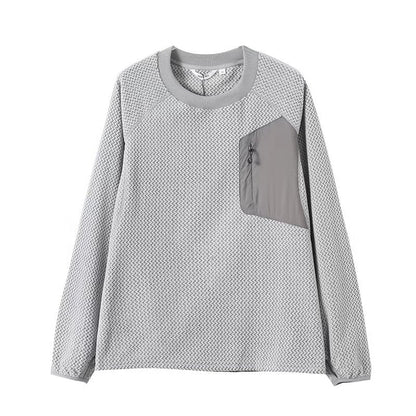 Damen Strickoberteil mit Reißverschluss und Tasche Eveloria