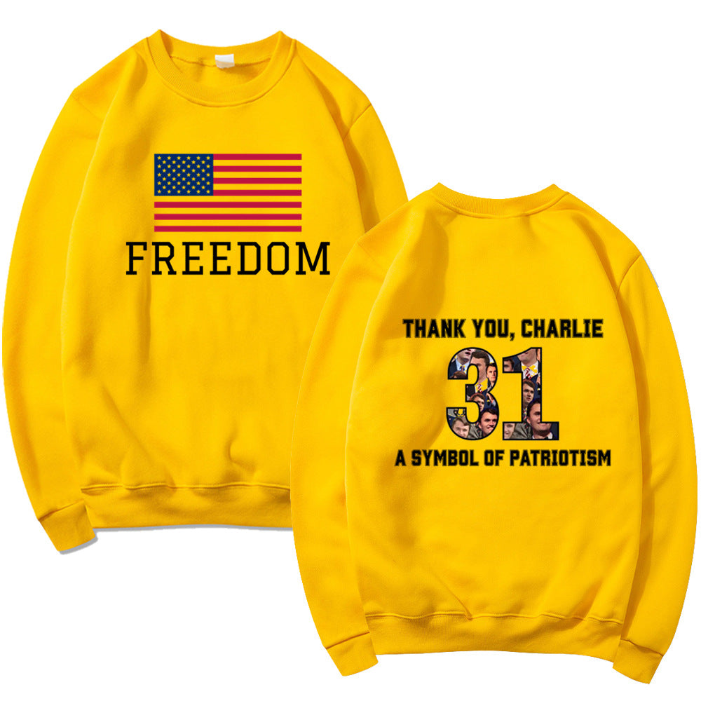 Damen Sweatshirt Softes Material Patriotisches Design Eveloria