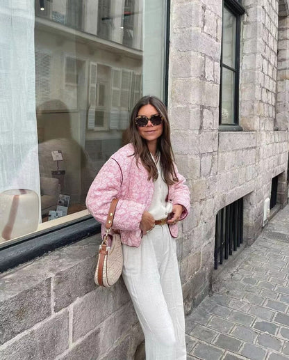 Eveloria Damenjacke Patchwork Gesteppt