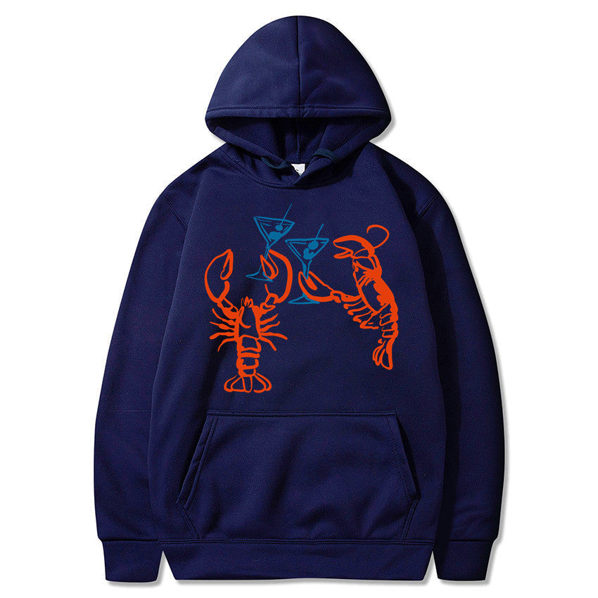 Damen Kapuzenpullover Hummer Motiv Eveloria
