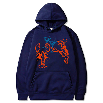 Damen Kapuzenpullover Hummer Motiv Eveloria