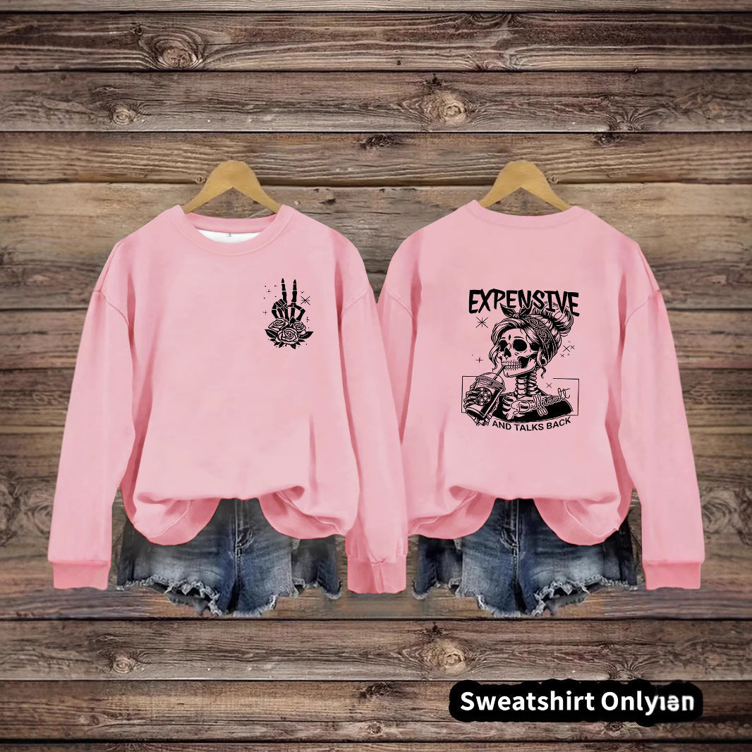 Damen Sweatshirt Kreatives Motiv Lässiger Schnitt Eveloria - Eveloria