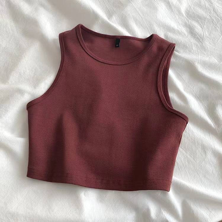 Damen Crop- Atmungsaktives Material Figurbetont