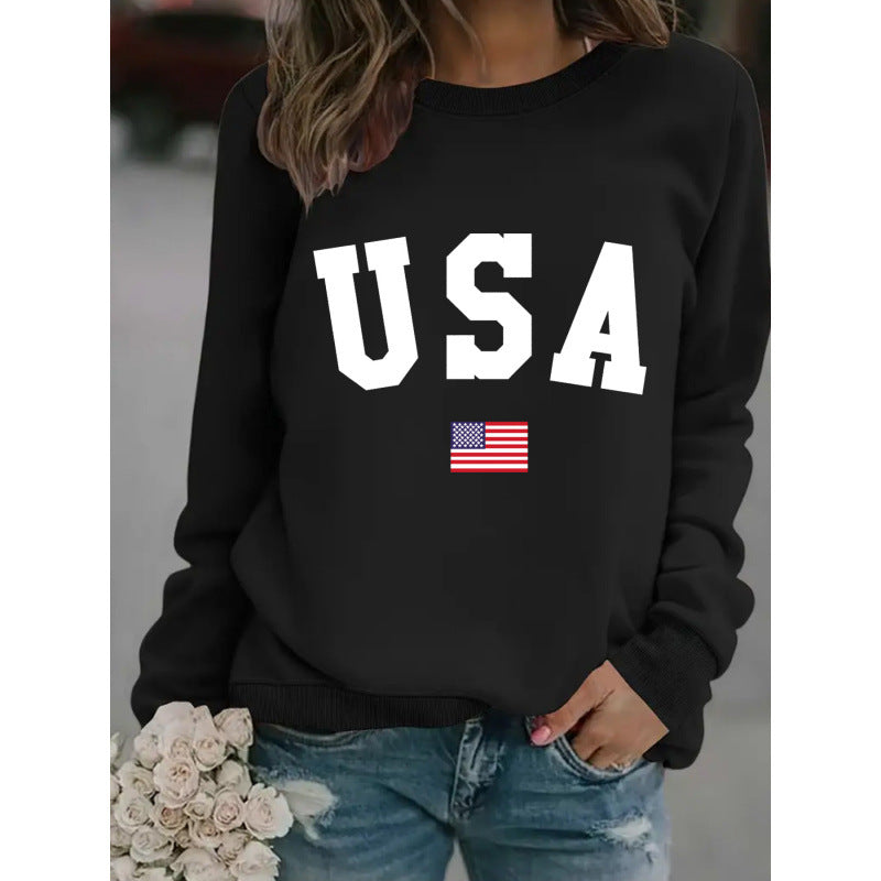 Damen Sweatshirt Modernes Statement Gemütlich Grau