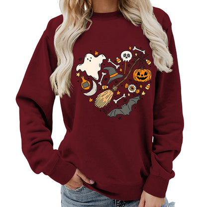 Damen Halloween Sweatshirt Eveloria Kreatives Motiv