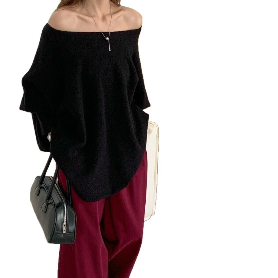 Damen Oversized Pullover Weiches Material Lässiger Schnitt Beige
