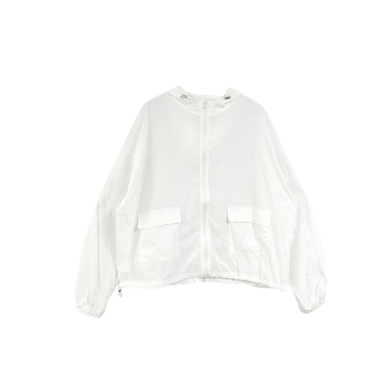 Damen Windbreaker-Jacke mit Taschen Lässig Eveloria