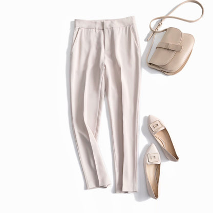 Eveloria Damen Chino-Hose Verstellbarer Bund Elegant