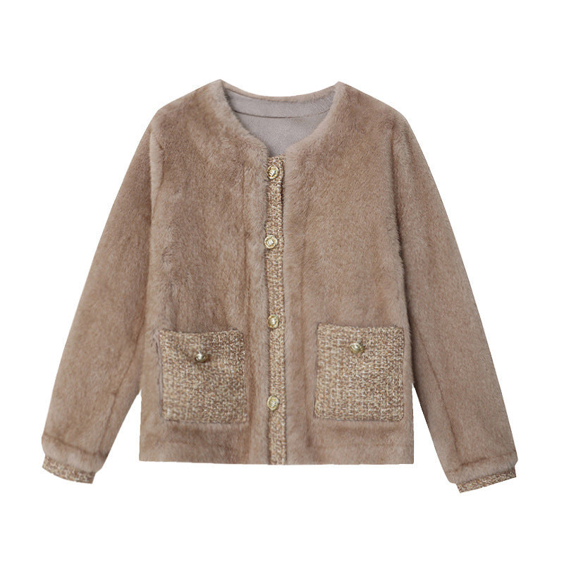 Damen Strickjacke Kuschelig Mit Knöpfen Und Taschen