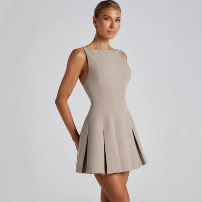 Damen Freizeitkleid Schwingrock Eleganter Schnitt Eveloria