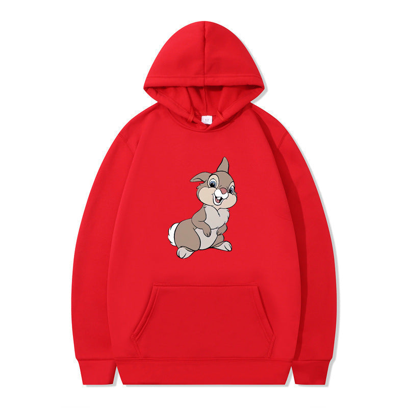 Damen Kapuzenpullover mit Hasen-Design und Kängurutaschen