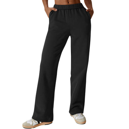Damen Freizeithose Bequeme Passform Seitentaschen Eveloria