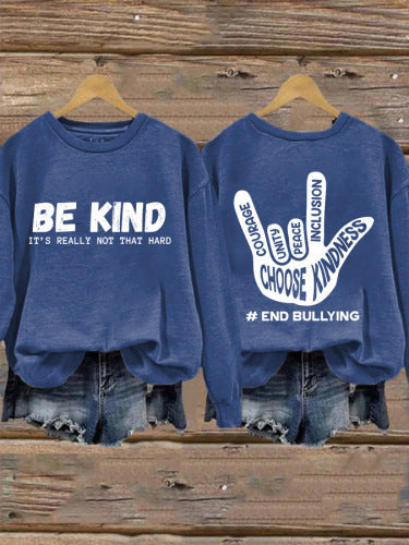 Damen Sweatshirt Positives Motiv Handbemalt Eveloria