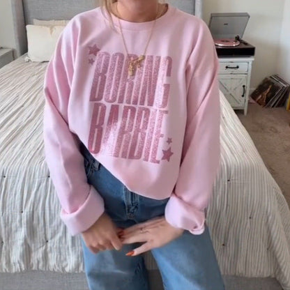 Damen Sweatshirt Glitzernd Eveloria