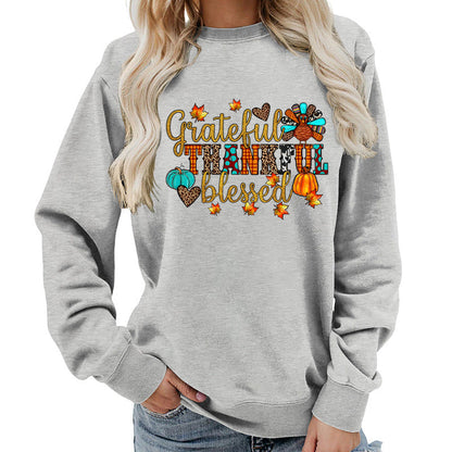 Damen Sweatshirt Herbstlich Dankeschön Motiv Eveloria