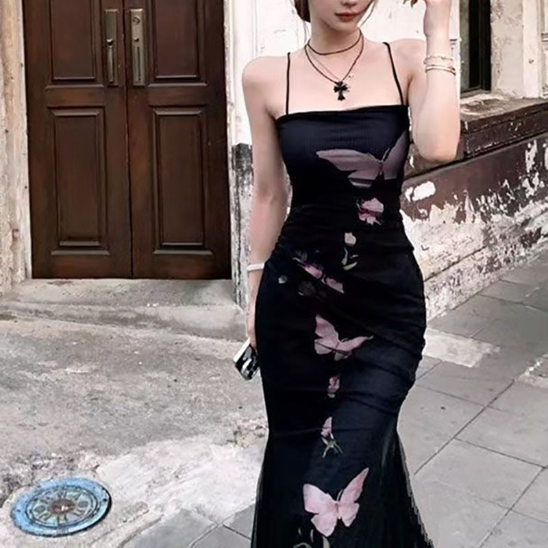 Eveloria Damen Wickelkleid Floralmuster Verstellbare Träger