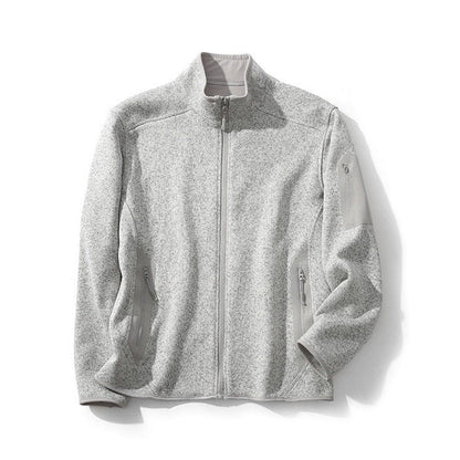 Eveloria Damen Fleecejacke Reißverschlusstaschen Hochkragen