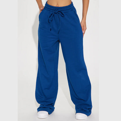 Damen Sweatpants Weite Passform Elastischer Bund Eveloria