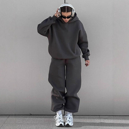 Damen Oversized Sweatshirt Jogginghose Set Eveloria