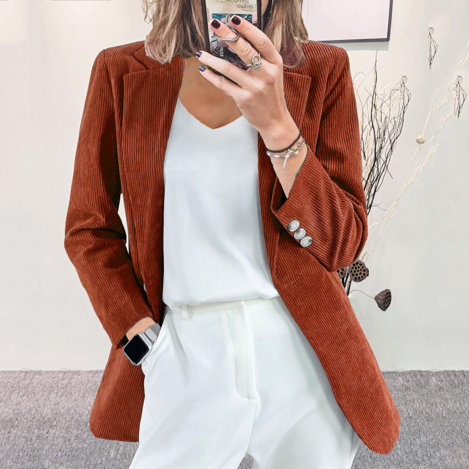 Damen Blazer Gestreift Slim Fit Eveloria