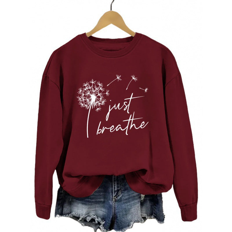Damen Sweatshirt Pusteblumen-Motiv Eveloria