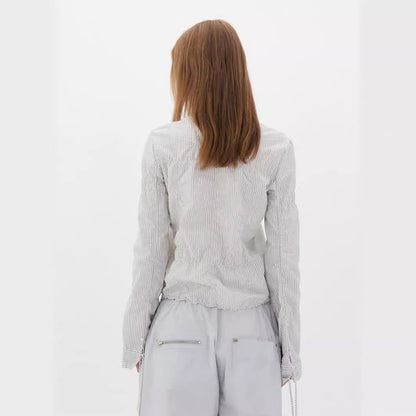 Damen Bluse mit Raffungen Tailliert Eveloria