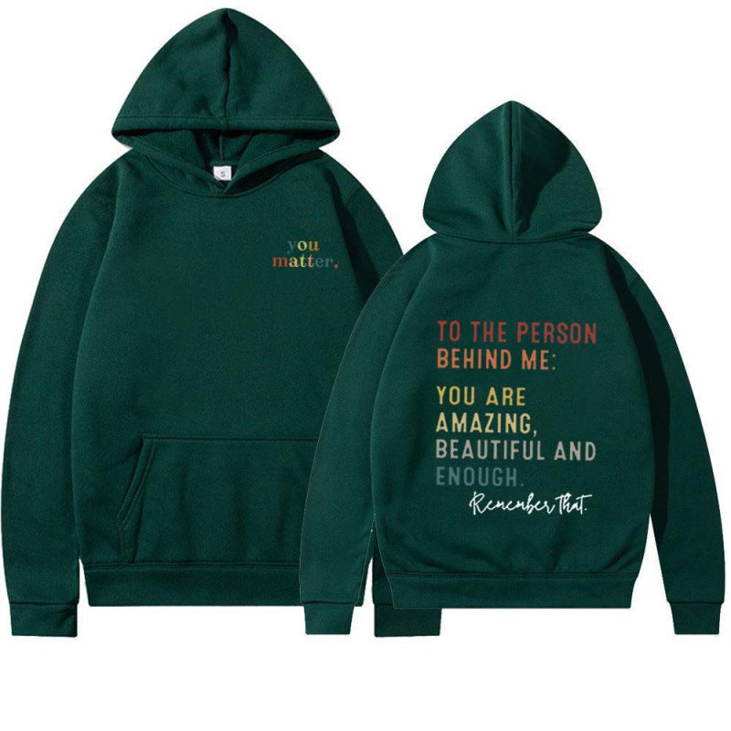 Damen Kapuzenpullover Motivierender Schriftzug Eveloria