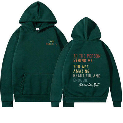 Damen Kapuzenpullover Motivierender Schriftzug Eveloria