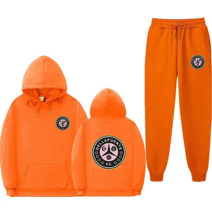 Damen Lounge-Anzug Bequem Kängurutasche Modern Eveloria