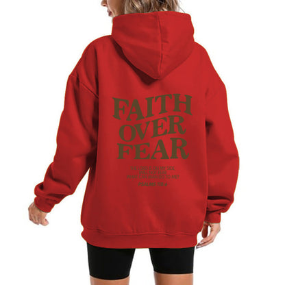 Damen Kapuzensweater Bequem Motivierender Schriftzug Grau