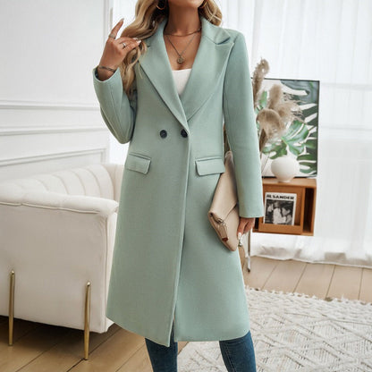 Eveloria Damen Mantel Tailliert Eleganter
