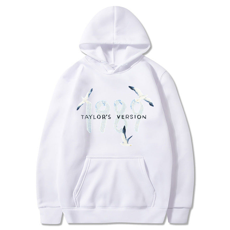 Damen Kapuzenpullover Baumwolle Vogelmotiv Eveloria