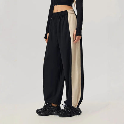 Damen Freizeithose Sportlich Mit Kontrastpanelen