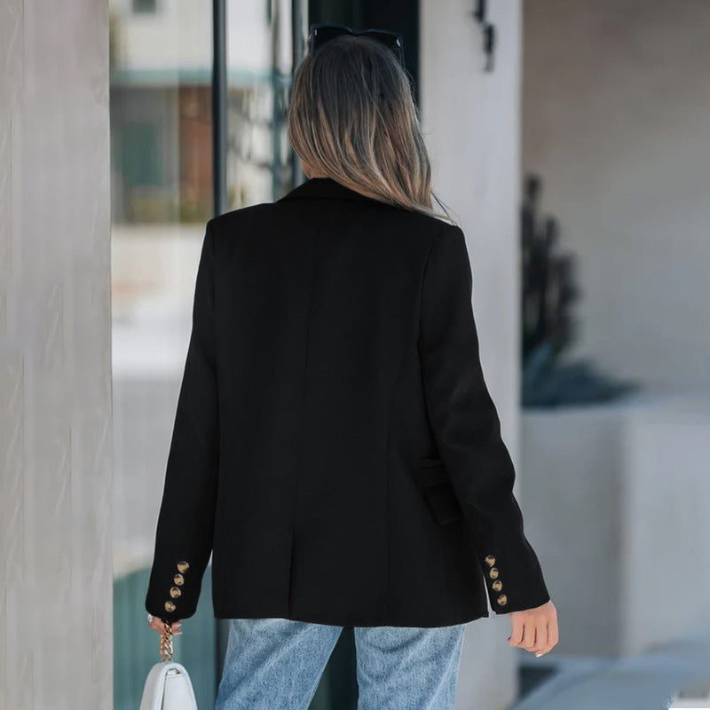 Damen Blazer Doppelknopfleiste Elegantes Design Eveloria